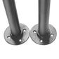 Matte Black U-Shaped Stair Handrail – Non-Slip Safety Support Railing, 33.5" Height, 110 lbs Capacity