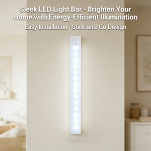 Wireless LED Motion Sensor Night Light, USB Rechargeable Magnetic Light for Closet, Stairs, Kitchen Cabinets & Wardrobe