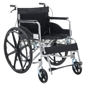 Folding Manual Wheelchair Lightweight Home Hospital Disabled Elderly Mobility Portable Wheelchair