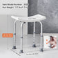 Adjustable Shower Chair for Seniors – Height Adjustable Bath Stool with Built-In Handles, Non-Slip Feet, 350 lb Capacity