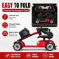 4-Wheel Electric Mobility Scooter for Adults, 250W Motor, 24V Battery, 12-Mile Range, 418 lb Capacity, Foldable with Basket