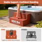 2-Step Hot Tub Steps, Heavy Duty Waterproof Spa Stairs with Non-Slip Treads for Outdoor Pools, RVs, Porches & Gardens
