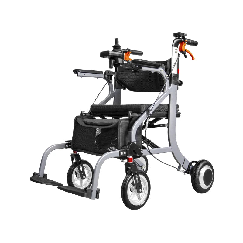 Lightweight Foldable Electric Power Walker Rollator for Elderly