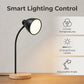 LED Desk Lamp, CRI 90+, Dimmable 3000–6000K, Flexible Gooseneck, Black Metal Shade, Wooden Base, USB Powered