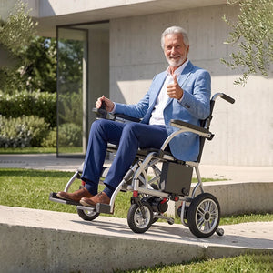 Lightweight Folding Aluminum Electric Wheelchair with Brushless Motor