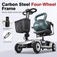 Heavy-Duty 4-Wheel Electric Mobility Scooter for Seniors – 20Ah Removable Battery, Long Range, Anti-Tip, Portable Travel Scooter