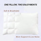 2-Pack Deluxe Bed Pillows, Soft Fluffy Down Alternative Sleeping Pillows with Support for Side Sleepers, White