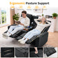 2-Seater Reclining Loveseat Sofa with Massage & Heat – PU Leather Manual Recliner with Cup Holders, Storage & Charging Ports