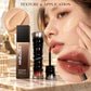 3-Piece Makeup Set, Full Coverage Liquid Foundation & 2 High-Shine Lip Glosses, Rose Brown & Deep Chocolate