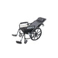 Foldable Manual Wheelchair with Flip Armrests and Solid Tires