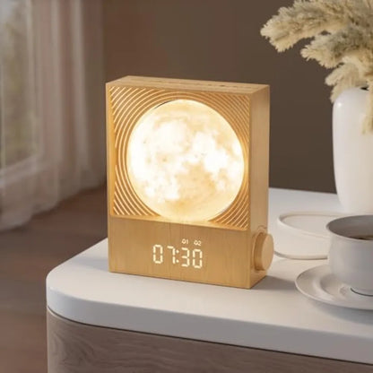 Sunrise Alarm Clock for Heavy Sleepers with Moon Night Light, 10 Light Effects, 30/60/90-Minute Timer for Bedroom