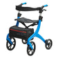 Lightweight Foldable Rollator Walker with Seat – 300 lbs Capacity, Adjustable Handles, 4-Wheel Mobility & Storage Bag