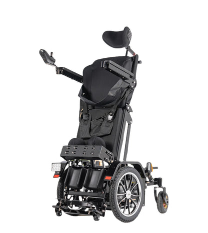 900W Reclining Standing Electric Wheelchair with Headrest