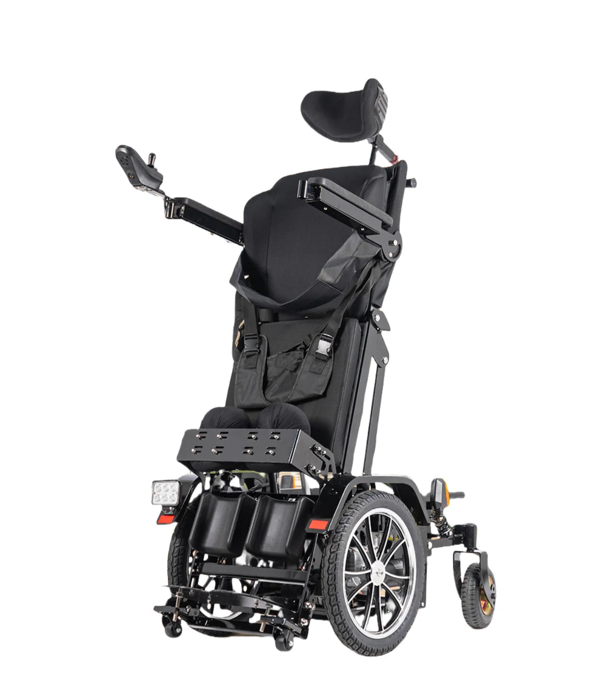900W Reclining Standing Electric Wheelchair with Headrest