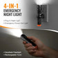 3-in-1 Plug-In Emergency Flashlight & LED Night Light with Motion Sensor, Rechargeable Power Outage Light for Home Safety