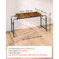 Height Adjustable Overbed Table with Wheels, Tilting Desktop & Cup Holder, Mobile Rolling Bedside Laptop Desk for Bed & Sofa