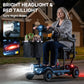 Foldable 4-Wheel Mobility Scooter for Seniors – Lightweight 50.7 lbs, 265 lbs Capacity, All-Terrain Electric Scooter