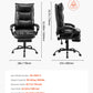Ergonomic Executive Office Chair, 300/400 lb Capacity PU Leather Reclining Chair with Adjustable Height