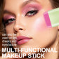 Cream Blush Stick with Puff, Natural Matte Finish, Long-Lasting & Blendable, 9 Shade Options