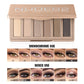 Neutral Nude Matte Eyeshadow Palette with 3 Brushes, Highly Pigmented Eye Makeup