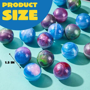 24-Pack Galaxy Slime Balls, Stretchy Non-Sticky Slime Party Favors & Classroom Rewards