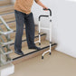 Adjustable Stair Climbing Assist Cane for Seniors, Lightweight Aluminum Walking Aid, Ergonomic Soft Handle, Non-Slip Feet, 300 lb Capacity