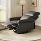 360° Swivel Rocker Recliner Chair – PU Leather Glider Nursery Chair with Deep Seat & Padded Armrests for Living Room