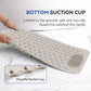 Non-Slip Bathtub & Shower Mat 27.5x15.7 Inch, Beige Foot Scrubber Bath Mat with Suction Cups & Drain Holes, Machine Washable