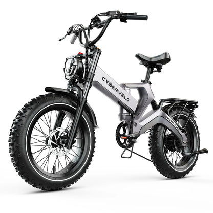 EK6 Max 3000W Folding Electric Bike for Adults – 48V 40Ah Battery, 20" Fat Tires, 30+ MPH, Up to 150-Mile Range