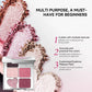 6-Color Eyeshadow Palette, Matte Shimmer & Glitter, Nude Pink Brown & Smoky Black, Highly Pigmented Pressed Powder