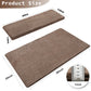 Non-Slip Bullnose Stair Treads, Ultra-Plush Washable Self-Adhesive Carpet Mats for Indoor Steps & Senior Home Safety