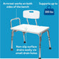 Tub Transfer Bench for Seniors – Height Adjustable Shower Chair with Reversible Left or Right Entry & Backrest