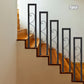 U-Shaped Stair Handrail – Decorative Iron Safety Grab Bar with Pre-Drilled Base for Stairs & Entrances