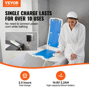 Electric Floor Lift Chair for Seniors, 45° Tilt Patient Lift Assist Device, Portable Floor Recovery Chair, 310 lb Capacity