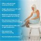 Tub Transfer Bench for Seniors – Height Adjustable Shower Chair with Reversible Left or Right Entry & Backrest