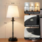Cordless Rechargeable LED Table Lamp, 6000mAh Battery, 3 Light Colors, Stepless Dimming