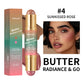 Double-Ended Blush and Bronzer Stick, Moisturizing Buildable Color, Natural Finish Face Makeup