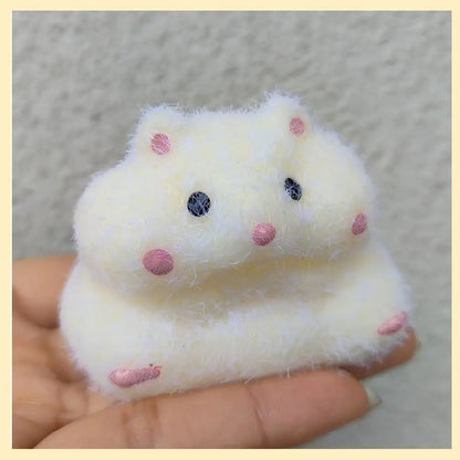 3-Inch Hamster Squishy Toy, 1-Piece Soft Sensory Squeeze Fidget for Adults & Teens