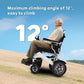 High Quality Portable Aluminum Alloy Electric Wheelchair Foldable Design for Rehabilitation Therapy Supplies Walker & Rollator