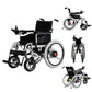 Foldable Steel Power Electric Wheelchair with Flip-up Pedals