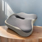 Ergonomic Memory Foam Seat Cushion – Contoured Pressure Relief Chair Pad with Center Groove for Office, Car & Home