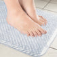 Non-Slip PVC Shower Mat 40x70cm, Soft Bristle Foot Scrubber with Fast Drainage Holes, Clear Bathroom Bath Mat