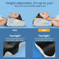 Ergonomic Memory Foam Cervical Pillow – Contoured Neck Support Sleeping Pillow with Washable Cover for Side & Back Sleepers, Grey