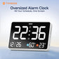 11-Inch LED Digital Alarm Clock with Large Display, Date, Day, Temperature & Humidity, Dual Alarms, Wall & Tabletop