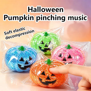 Halloween Pumpkin Squishy Toy, Soft Slow-Rising Sensory Fidget & Party Favor for Kids & Adults