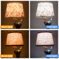 Decorative Bird Table Lamp with Resin Branch Base and Linen Fabric Shade for Bedroom and Living Room