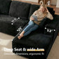 95.7-Inch Oversized L-Shaped Cloud Sectional Sofa with Chaise – Boneless Modular Deep Seat Couch, No Assembly Required