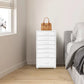 7-Drawer Rolling Storage Cabinet with Wheels, Mobile File Organizer & Bedside Table for Bedroom, Office & Living Room