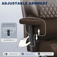 Big & Tall Executive Office Chair with Footrest, High Back 155° Reclining Desk Chair with Adjustable Armrests & Lumbar Support