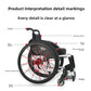 Lightweight Foldable Manual Sports Wheelchair for Elderly and Disabled